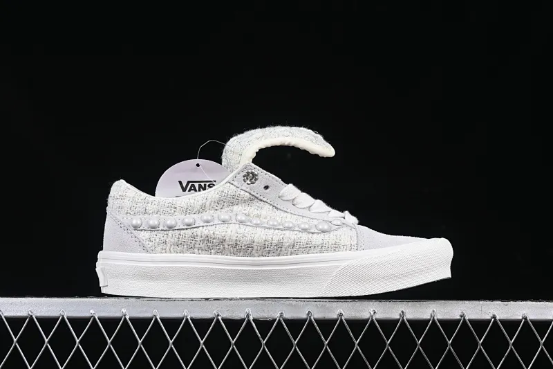 All categories Vans Vans series Vans Low Vans low-top Vans Skool Ext pearl white long tongue low-top casual sneakers VN000EEMQC5